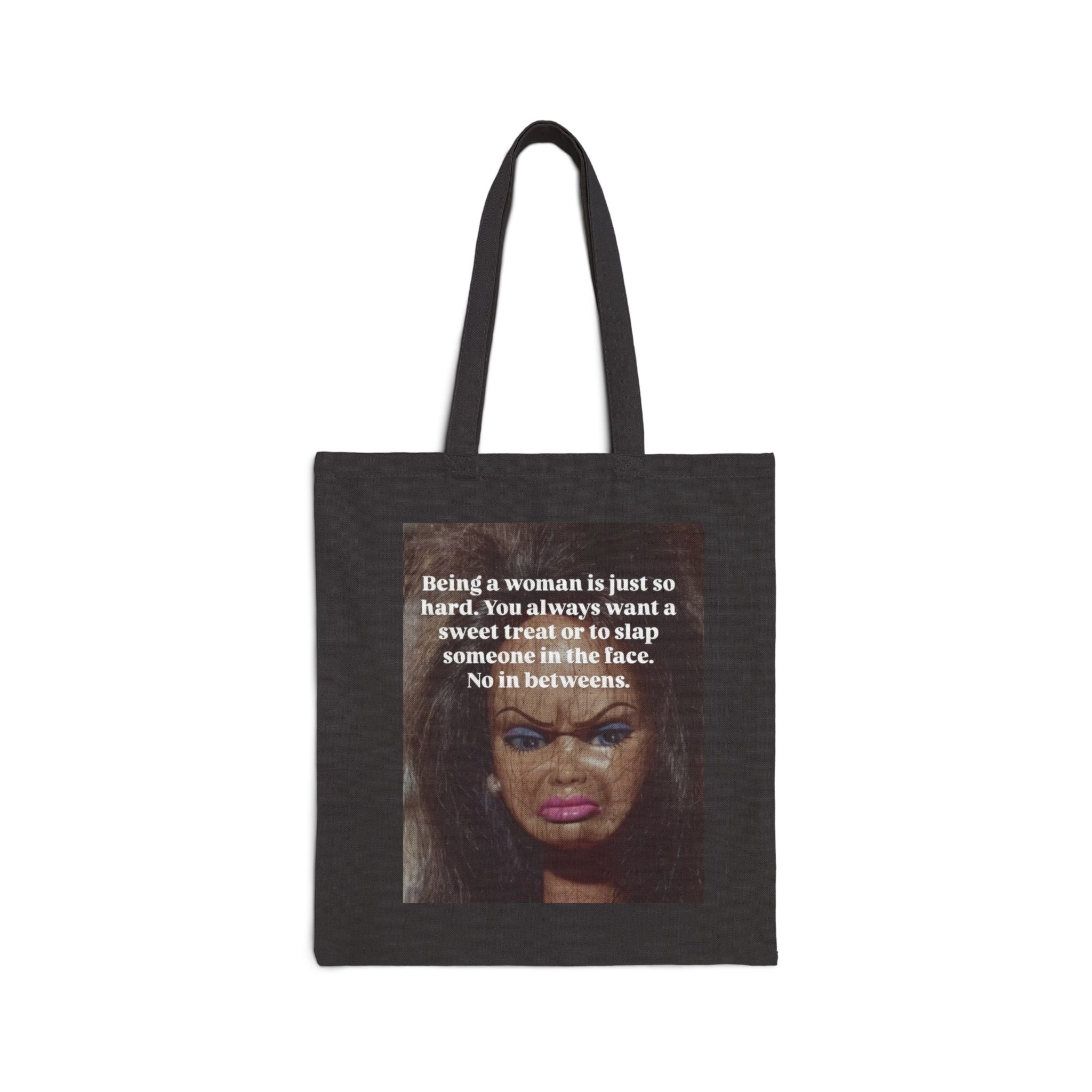 Womanhood in a Nutshell | Cotton Canvas Tote Bag