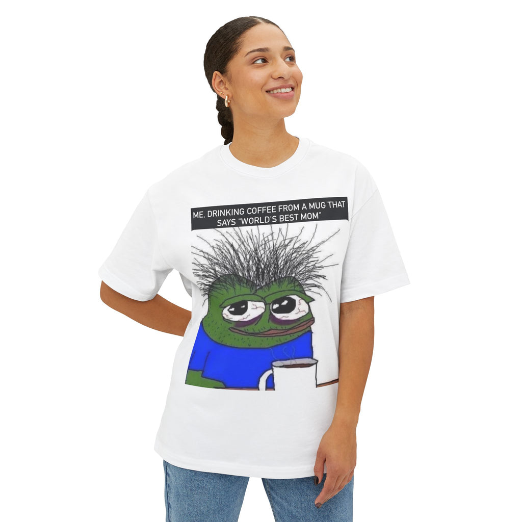 Best Mom Overstressed | Oversized Boxy Tee