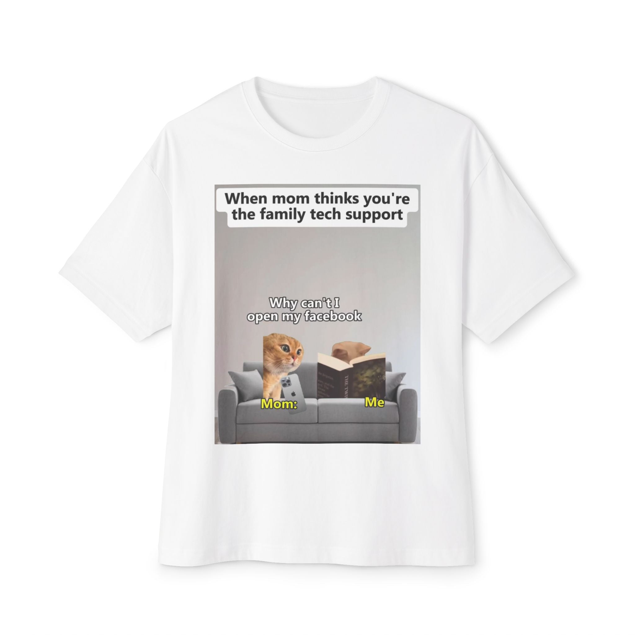 Tech Support Mom | Oversized Boxy Tee